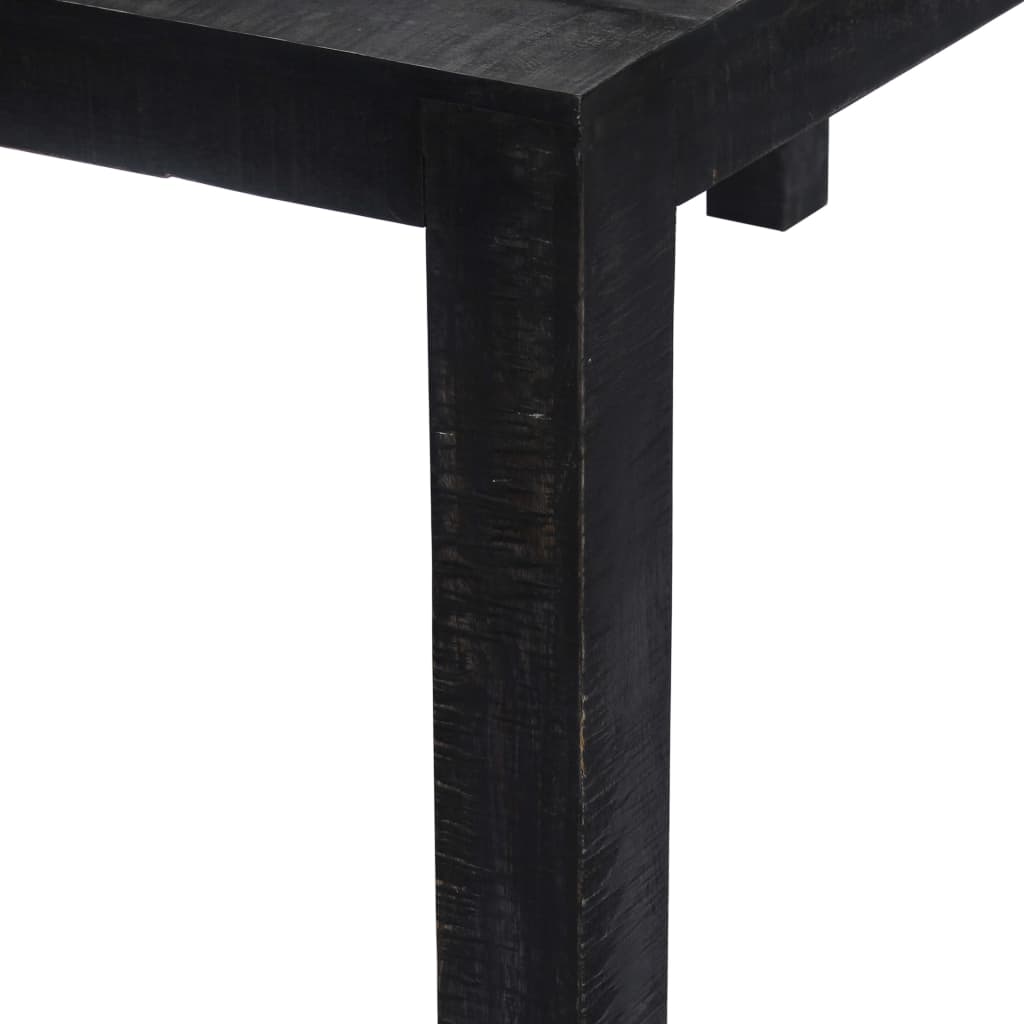 Esstisch Schwarz 180x90x76 cm Massivholz Mango