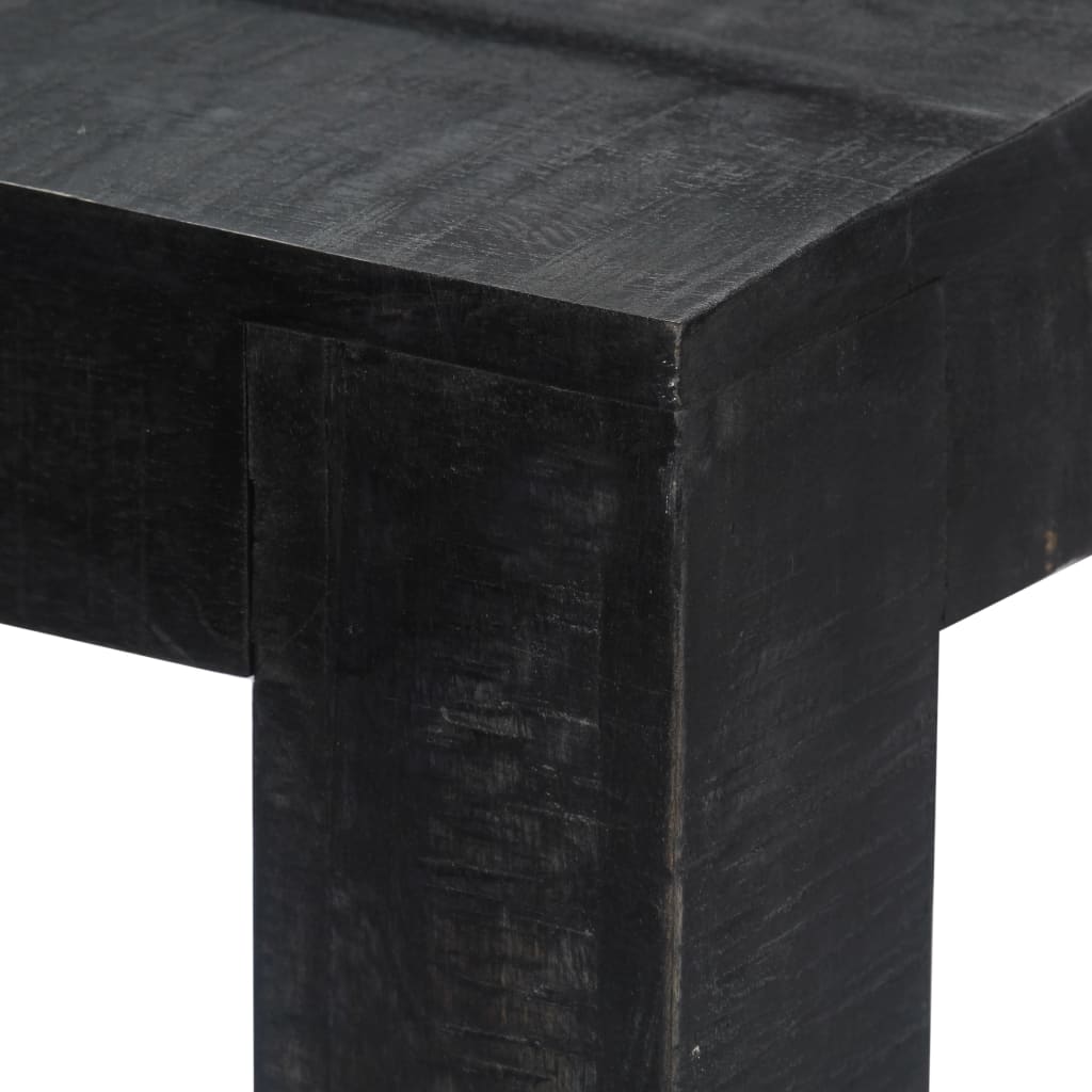 Esstisch Schwarz 180x90x76 cm Massivholz Mango