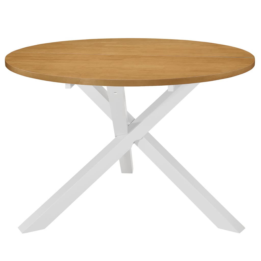 Table à manger blanche 120x75 cm MDF