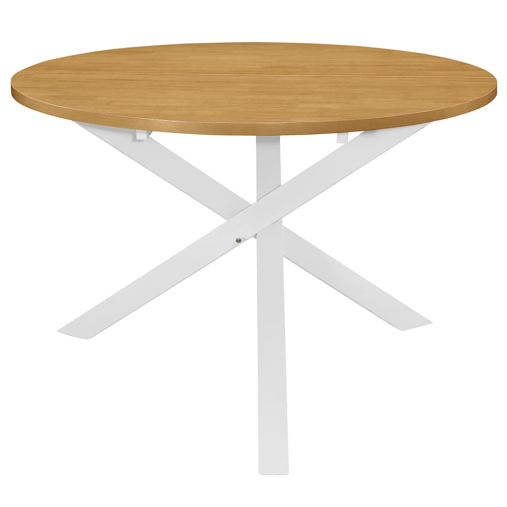 Table à manger blanche 120x75 cm MDF