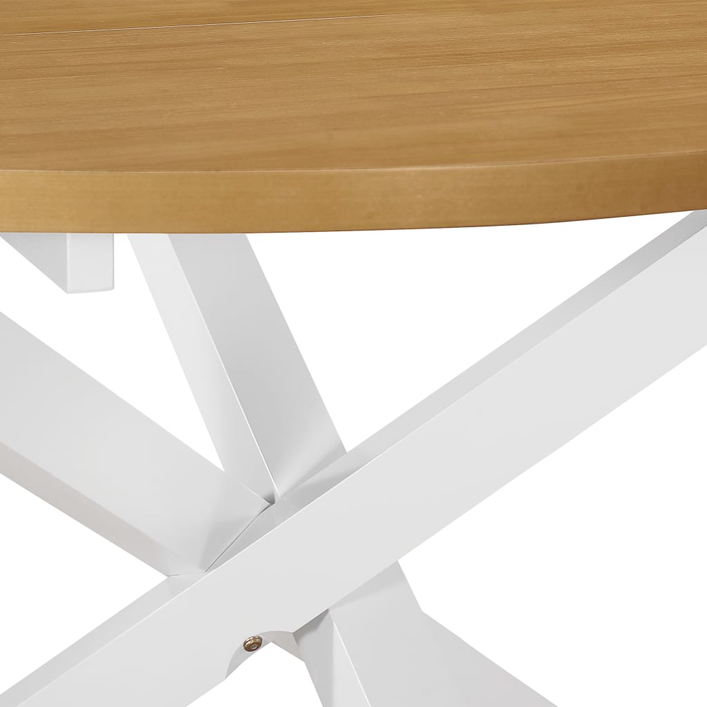 Table à manger blanche 120x75 cm MDF