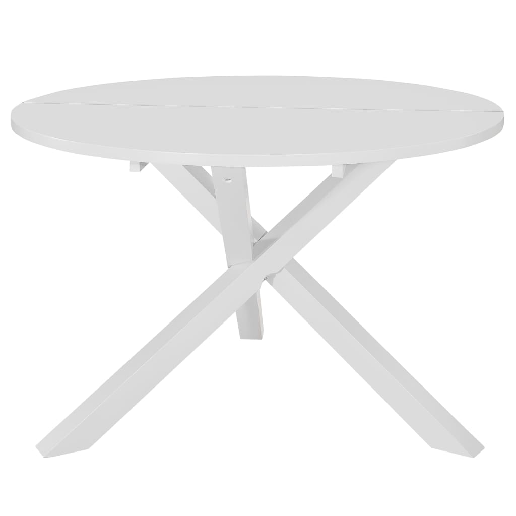 Table à manger blanche 120x75 cm MDF