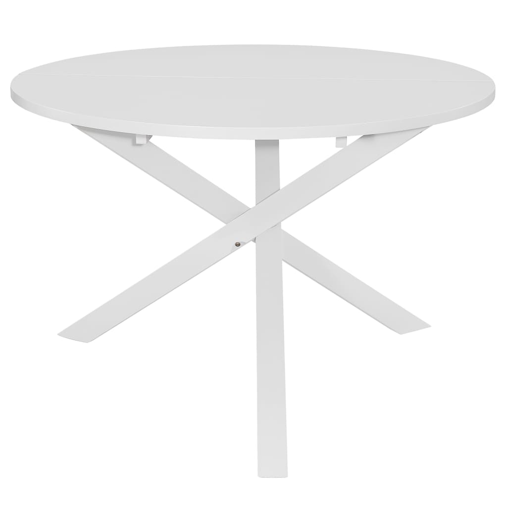 Table à manger blanche 120x75 cm MDF