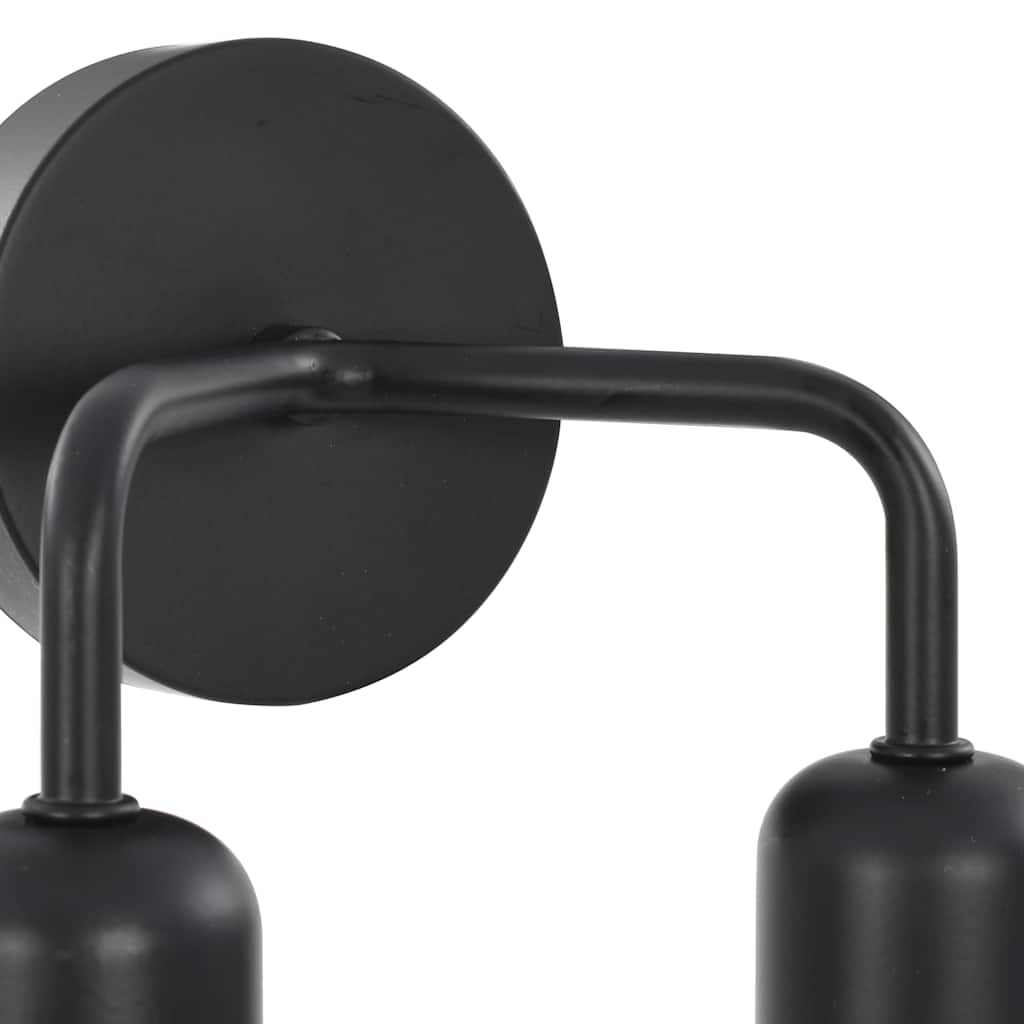 Wandleuchte mit Glühlampen 2 W Schwarz E27