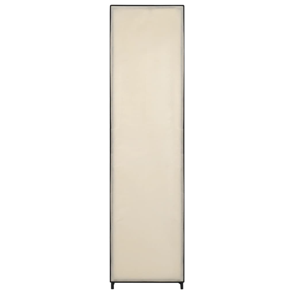 Wardrobe with 4 compartments cream 175 x 45 x 170 cm