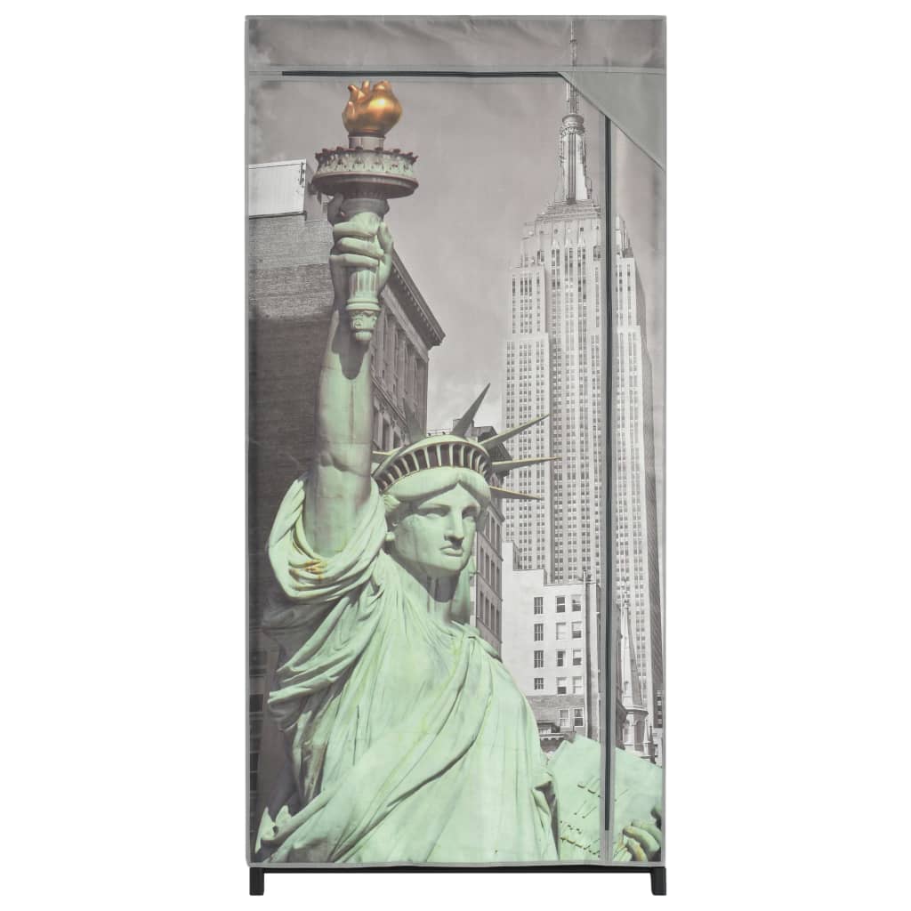 Wardrobe 75×45×160 cm New York fabric