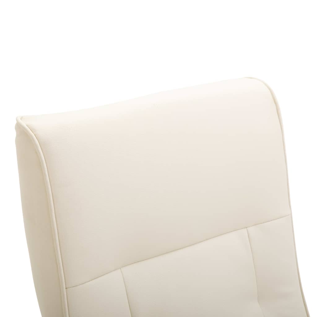 TV-Sessel Drehbar Creme Kunstleder