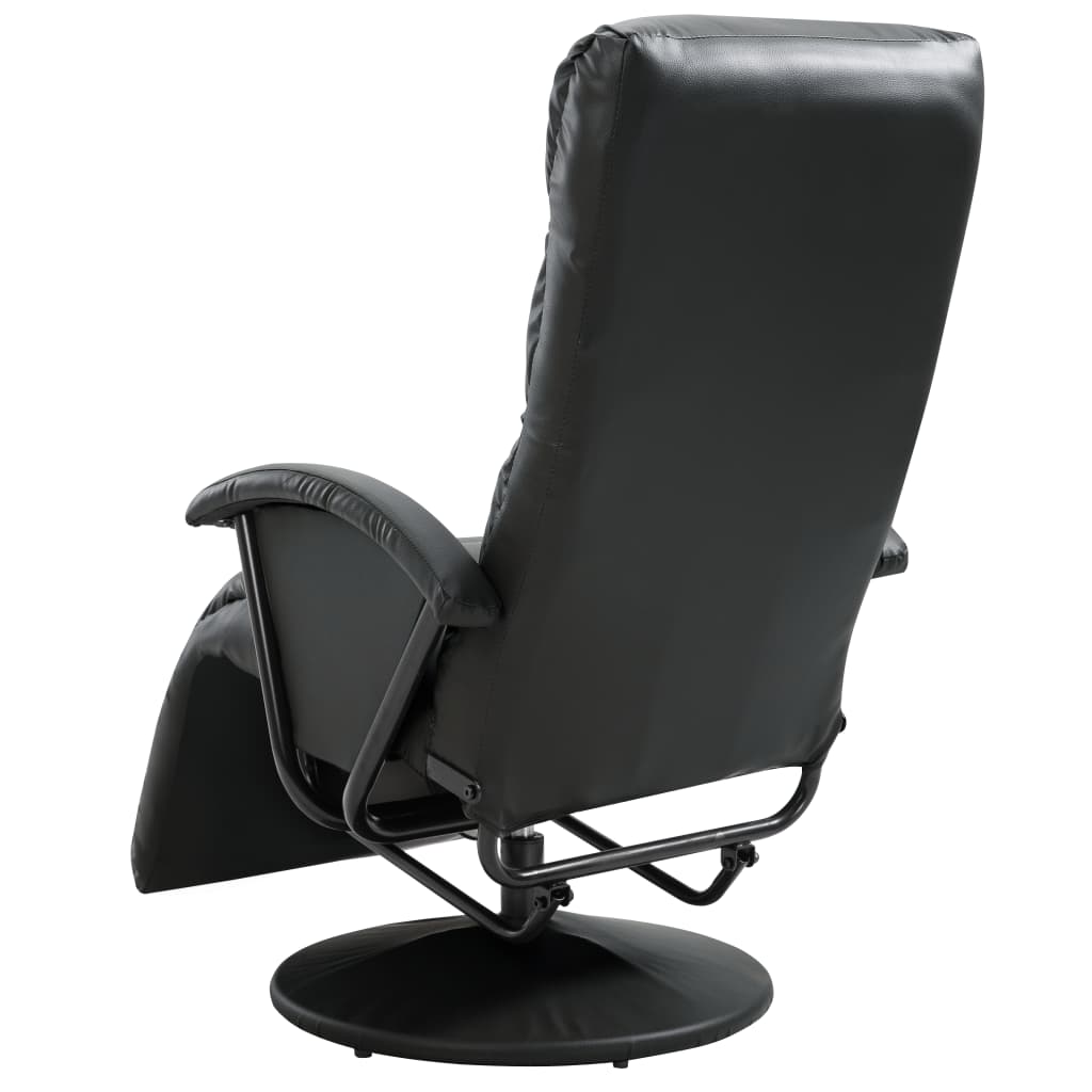 TV-Sessel Schwarz Kunstleder