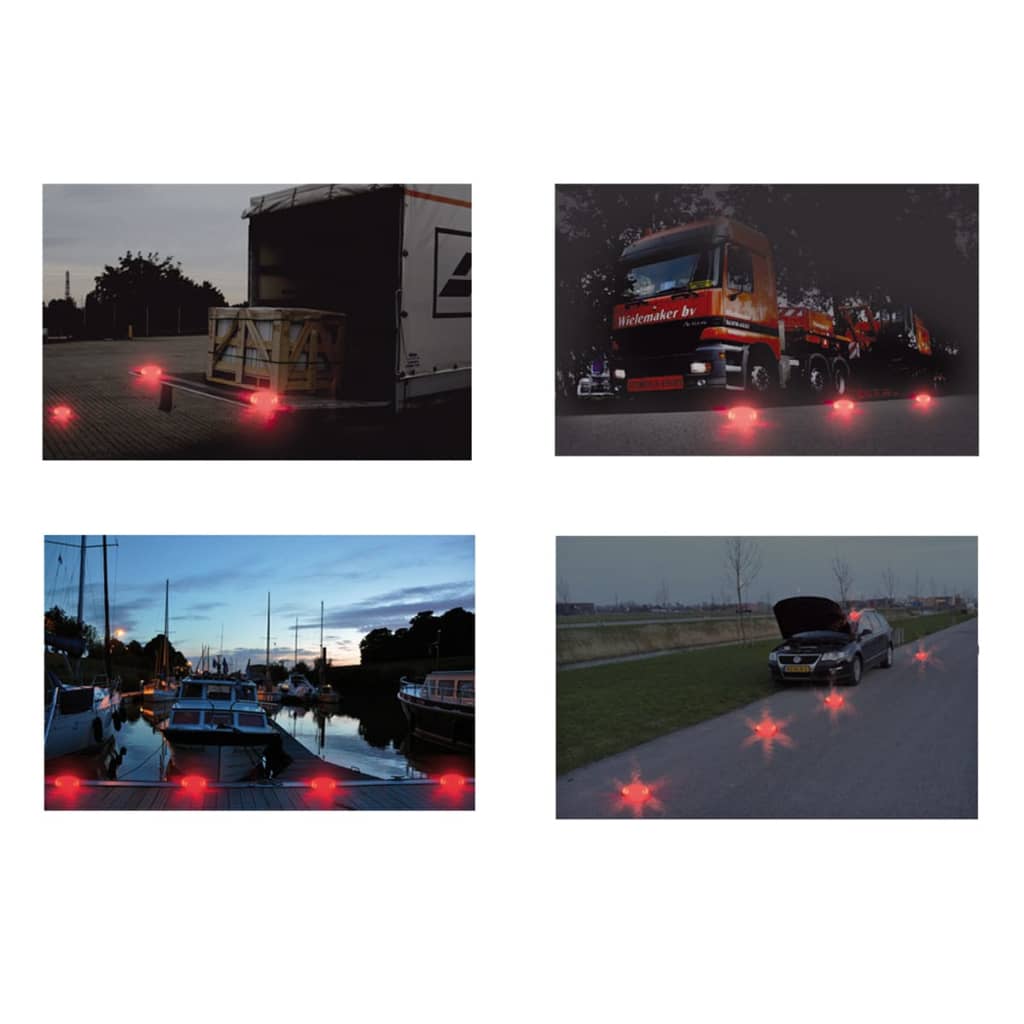 Warnblinkleuchten mit 16 LEDs 2 Stk. Orange