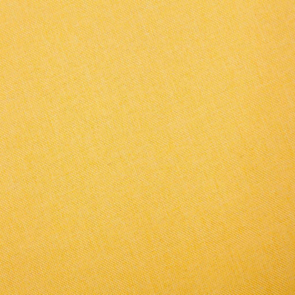 Canapé 2 places en tissu jaune