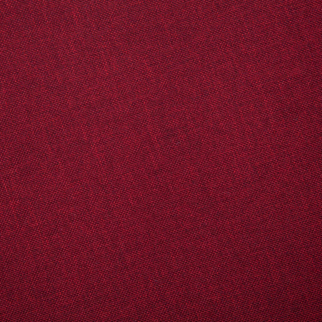 Canapé 3 places en tissu rouge vin