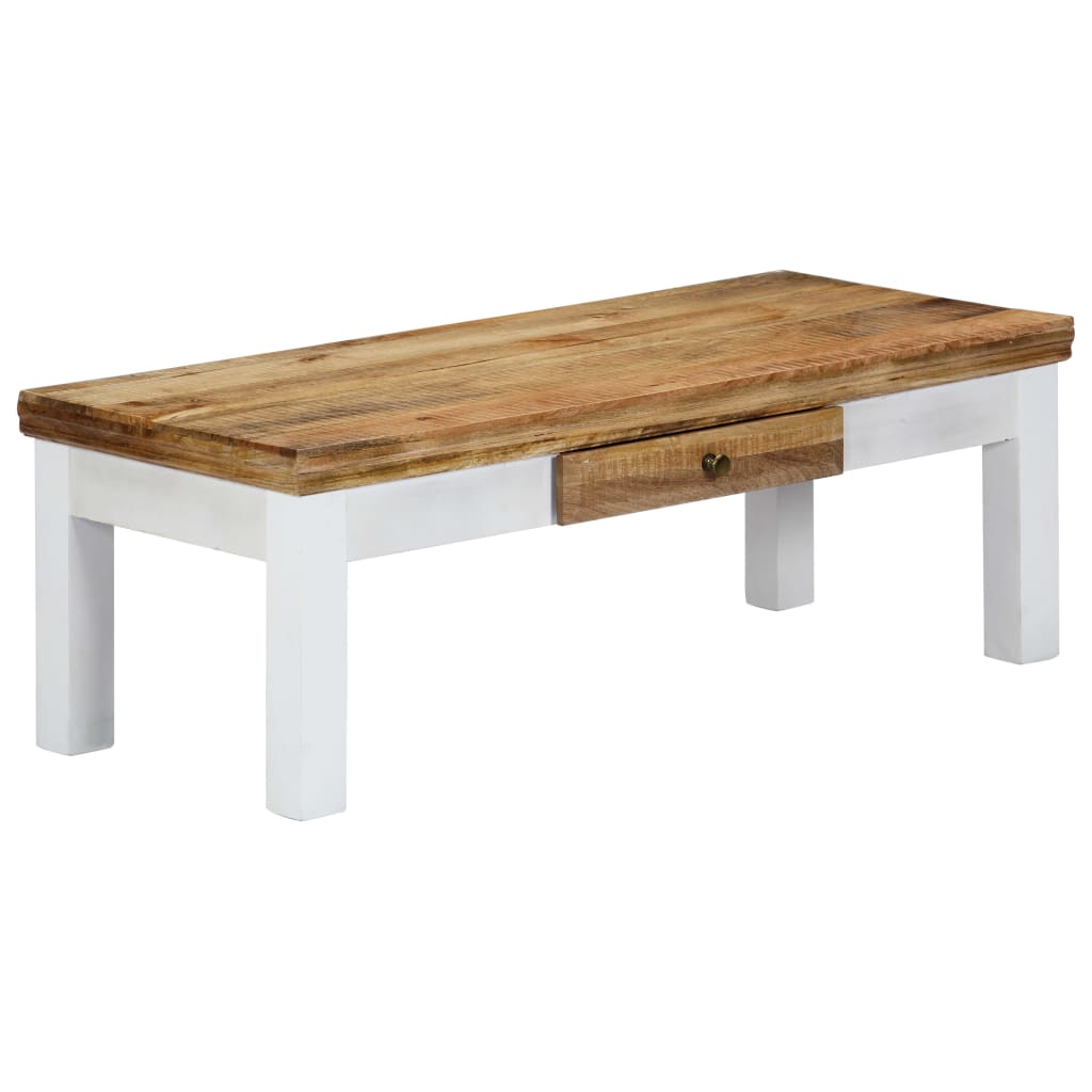 Table basse 110x50x40 cm en bois de manguier massif