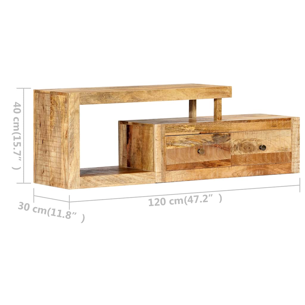TV-Schrank 120x30x40 cm Massivholz Mango