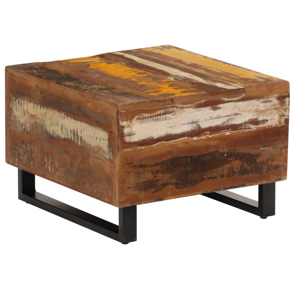 Couchtisch 50 x 50 x 35 cm Altholz Massiv