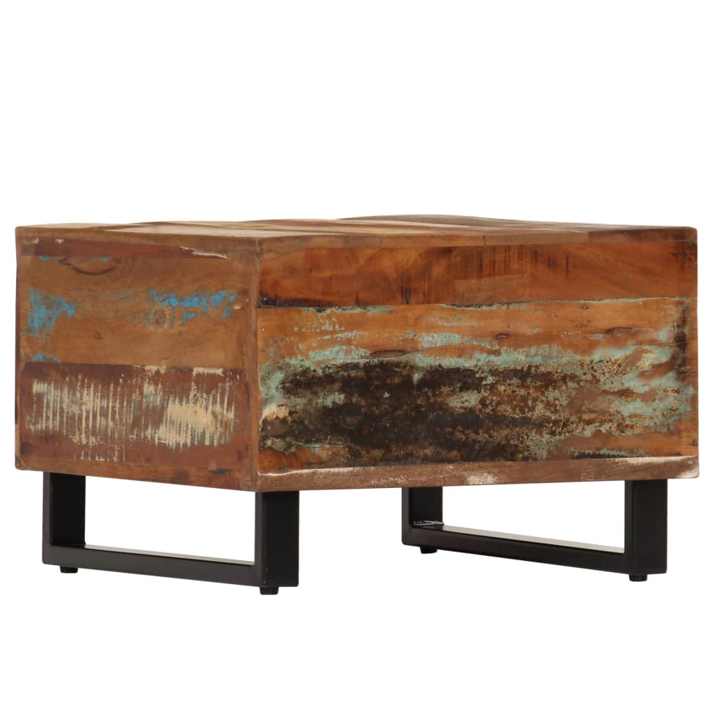 Couchtisch 50 x 50 x 35 cm Altholz Massiv