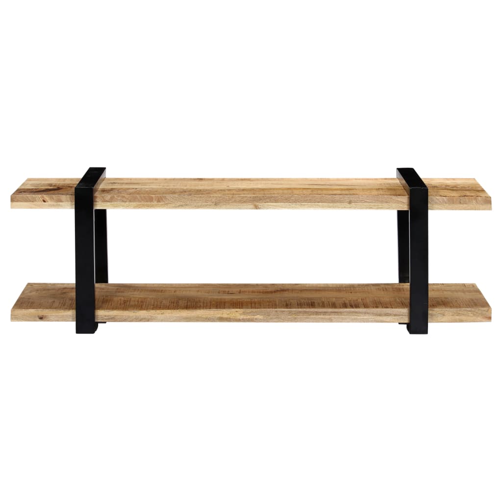 Étagère TV 130x40x40 cm en bois de manguier massif