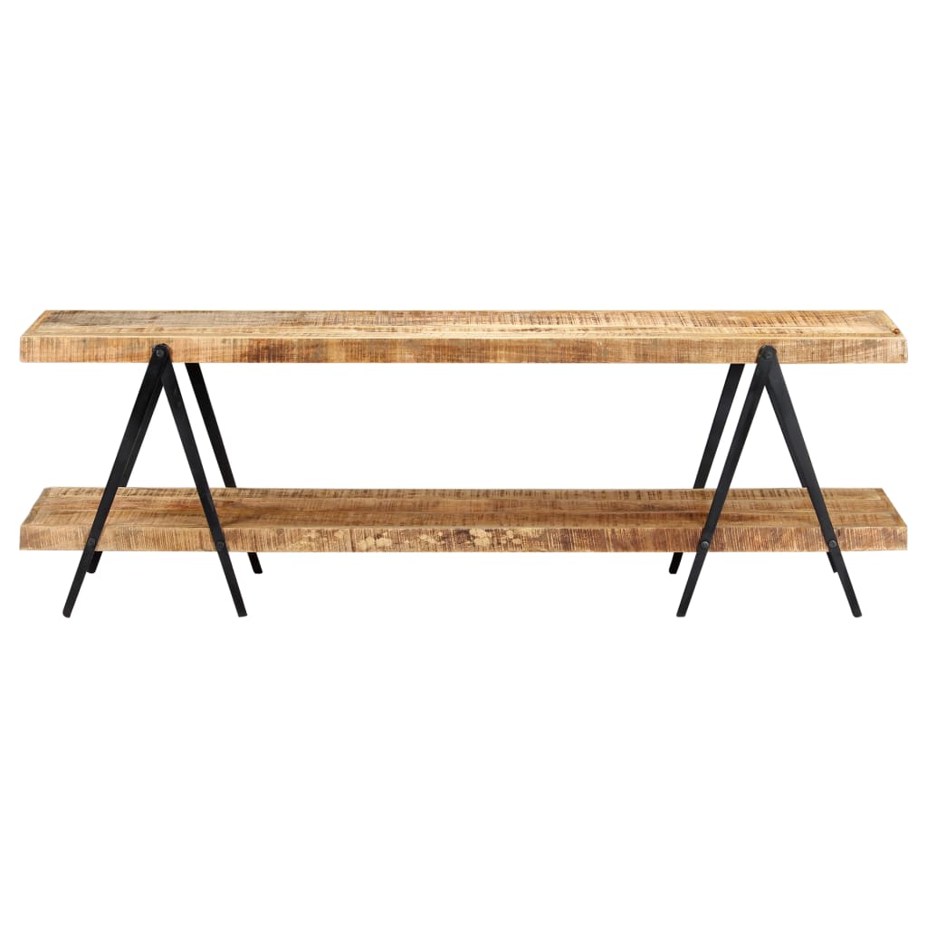 Étagère TV 160x40x50 cm en bois de manguier massif