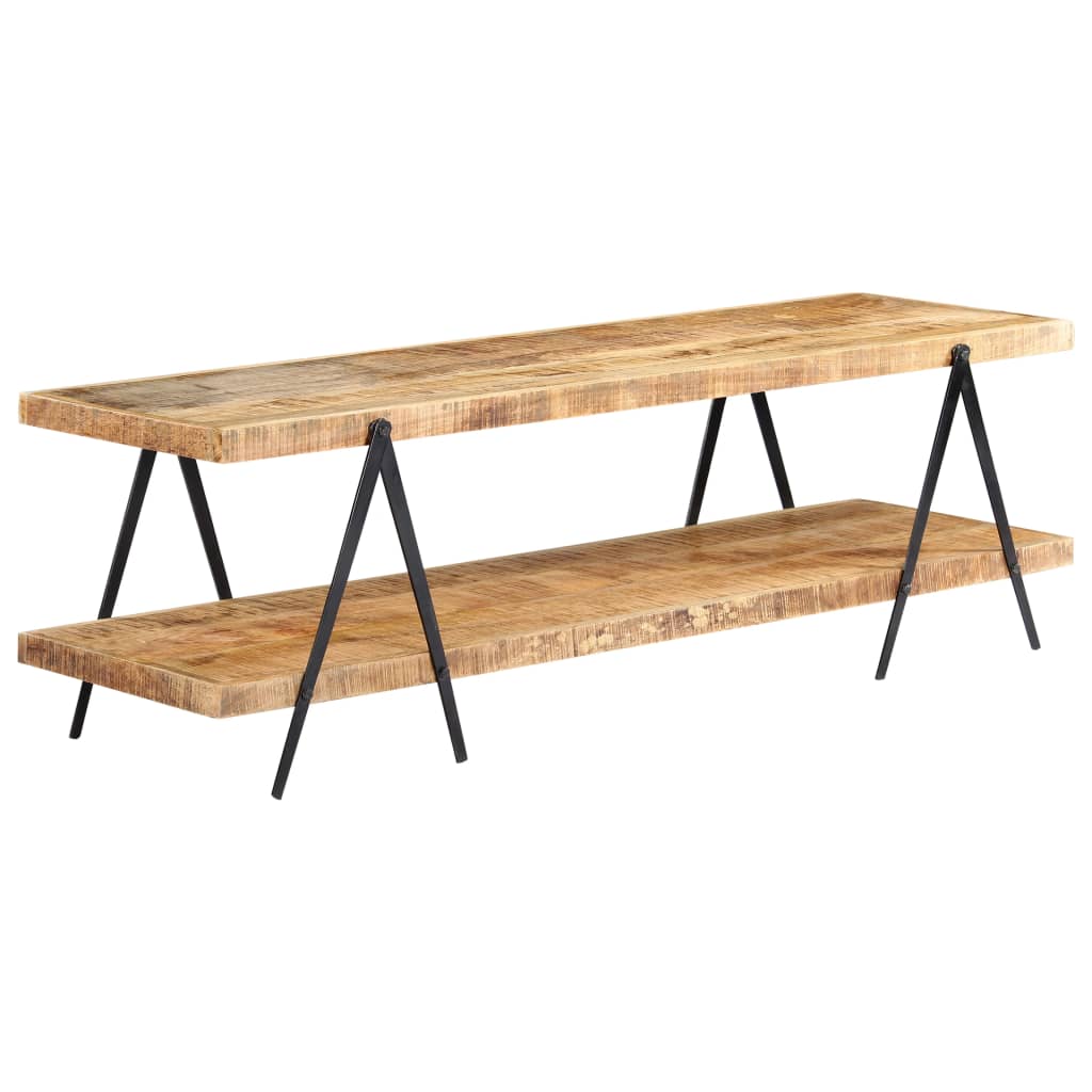 Étagère TV 160x40x50 cm en bois de manguier massif