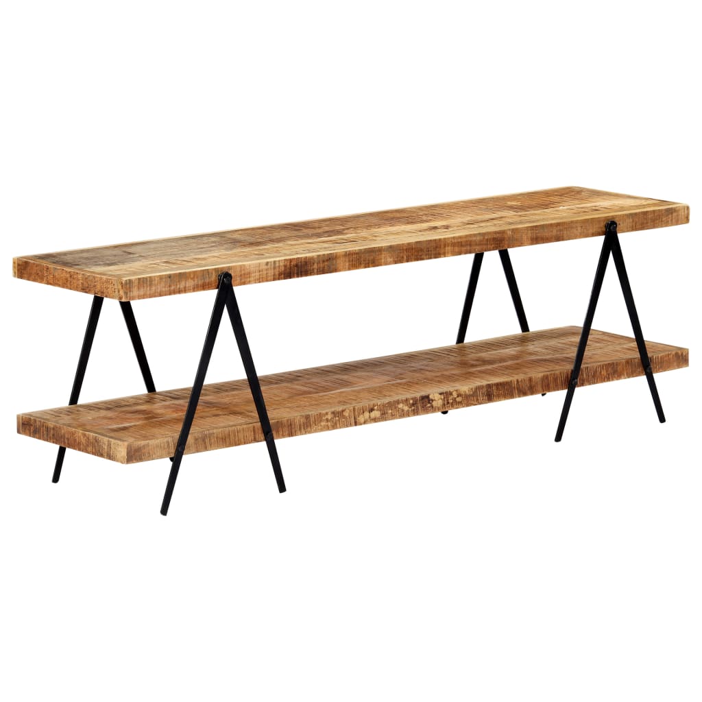 Étagère TV 160x40x50 cm en bois de manguier massif