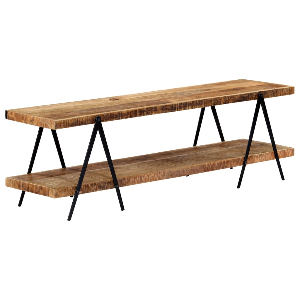 Étagère TV 160x40x50 cm en bois de manguier massif