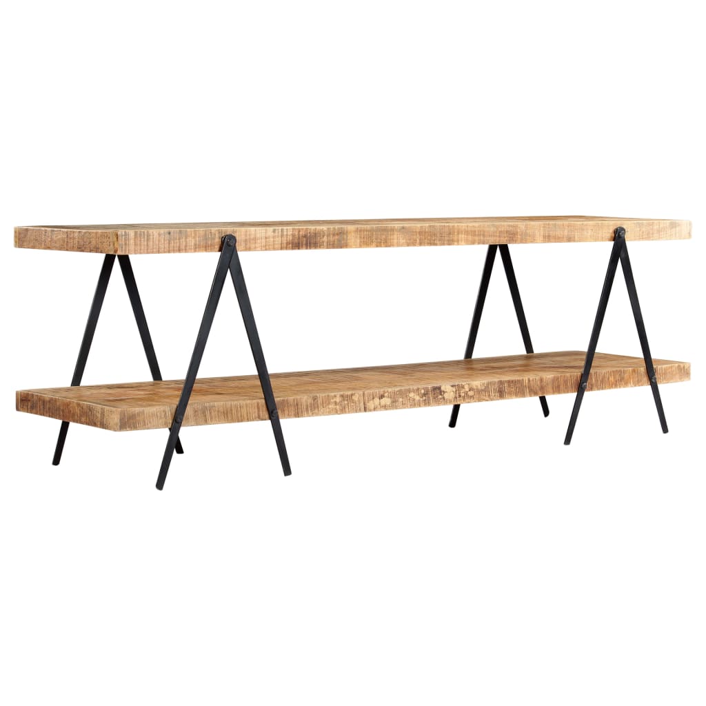 Étagère TV 160x40x50 cm en bois de manguier massif