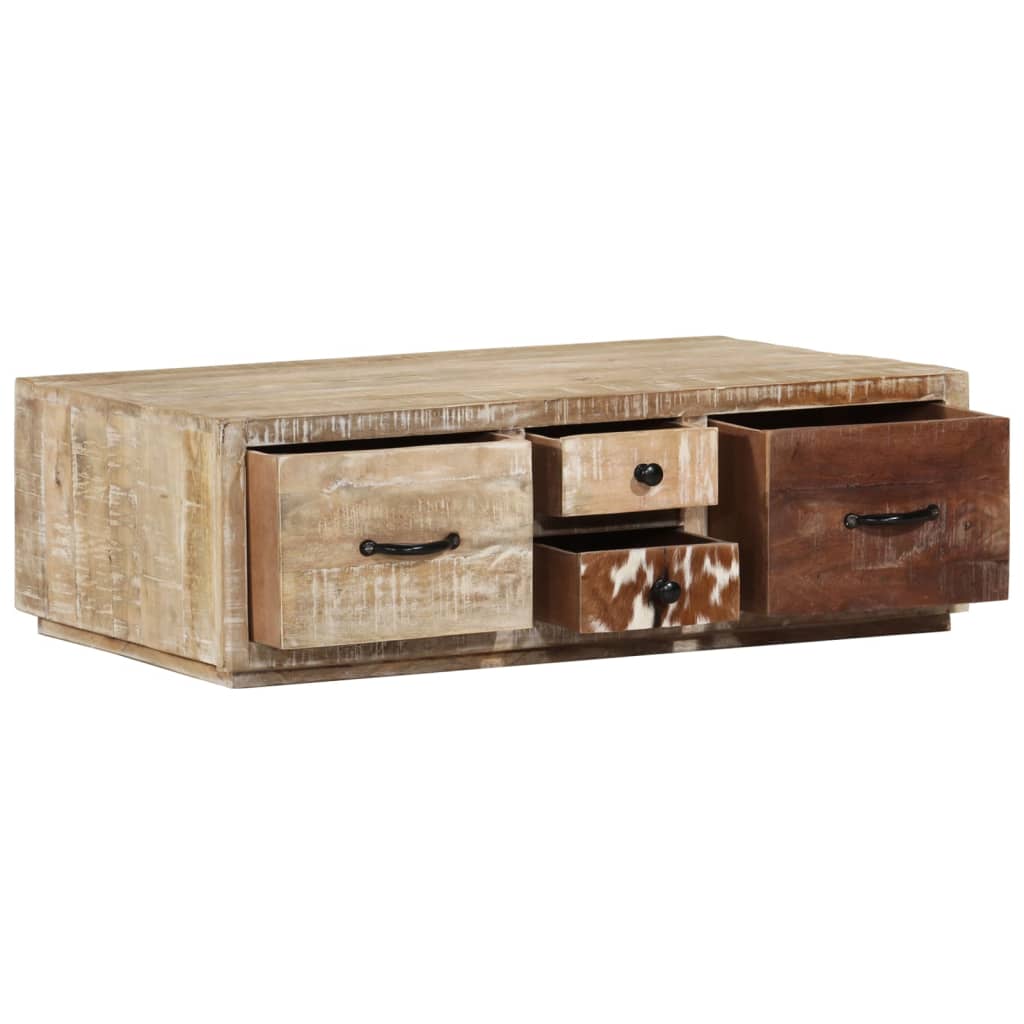 Coffee table 90x60x30 cm solid mango wood