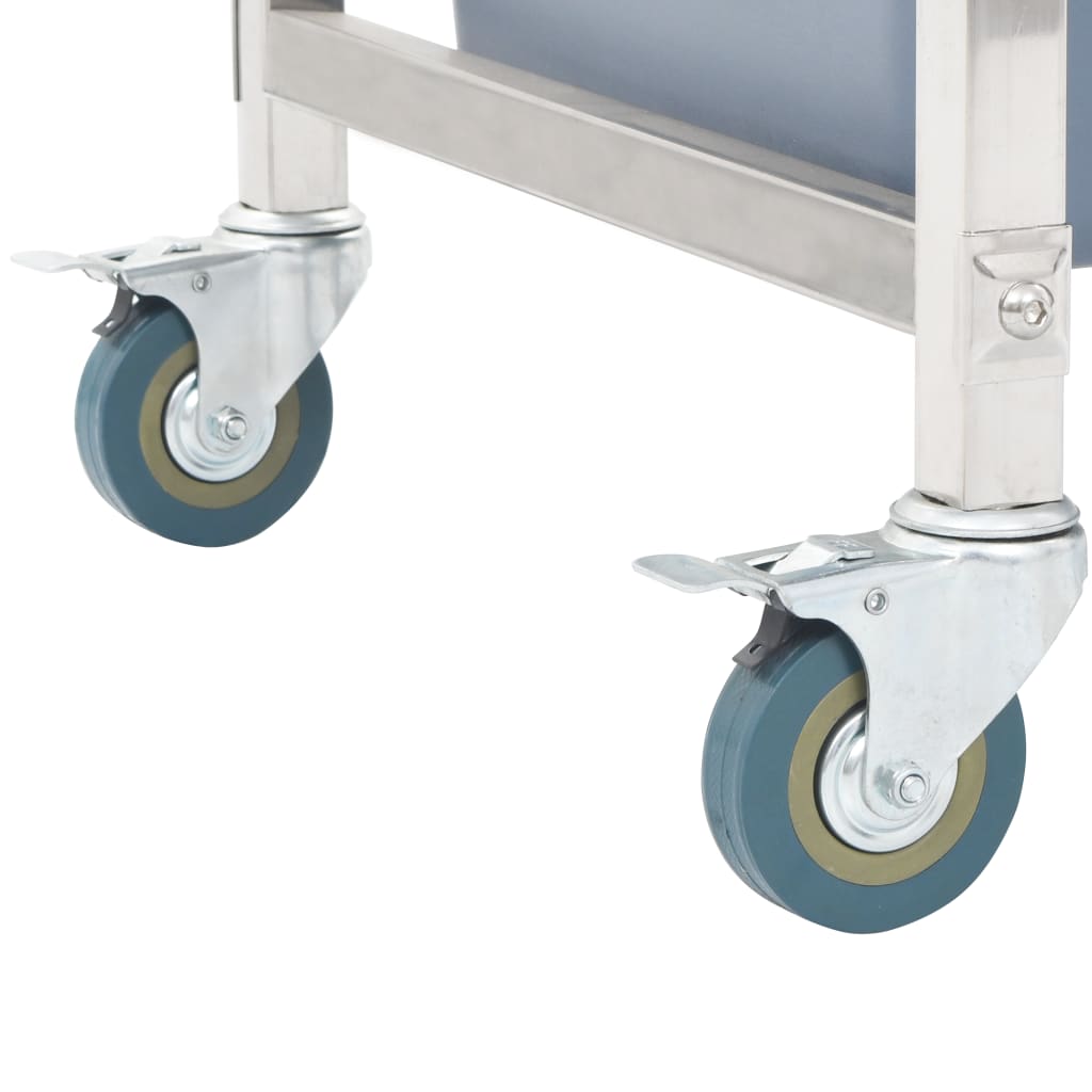 Kitchen trolley with plastic containers 82x43.5x93 cm
