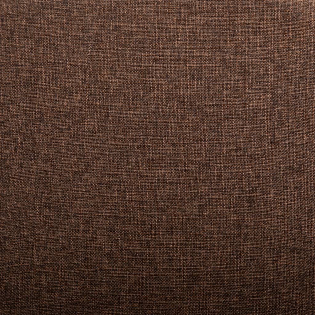 Esszimmerstühle 4 Stk. Braun Stoff und Massivholz Eiche
