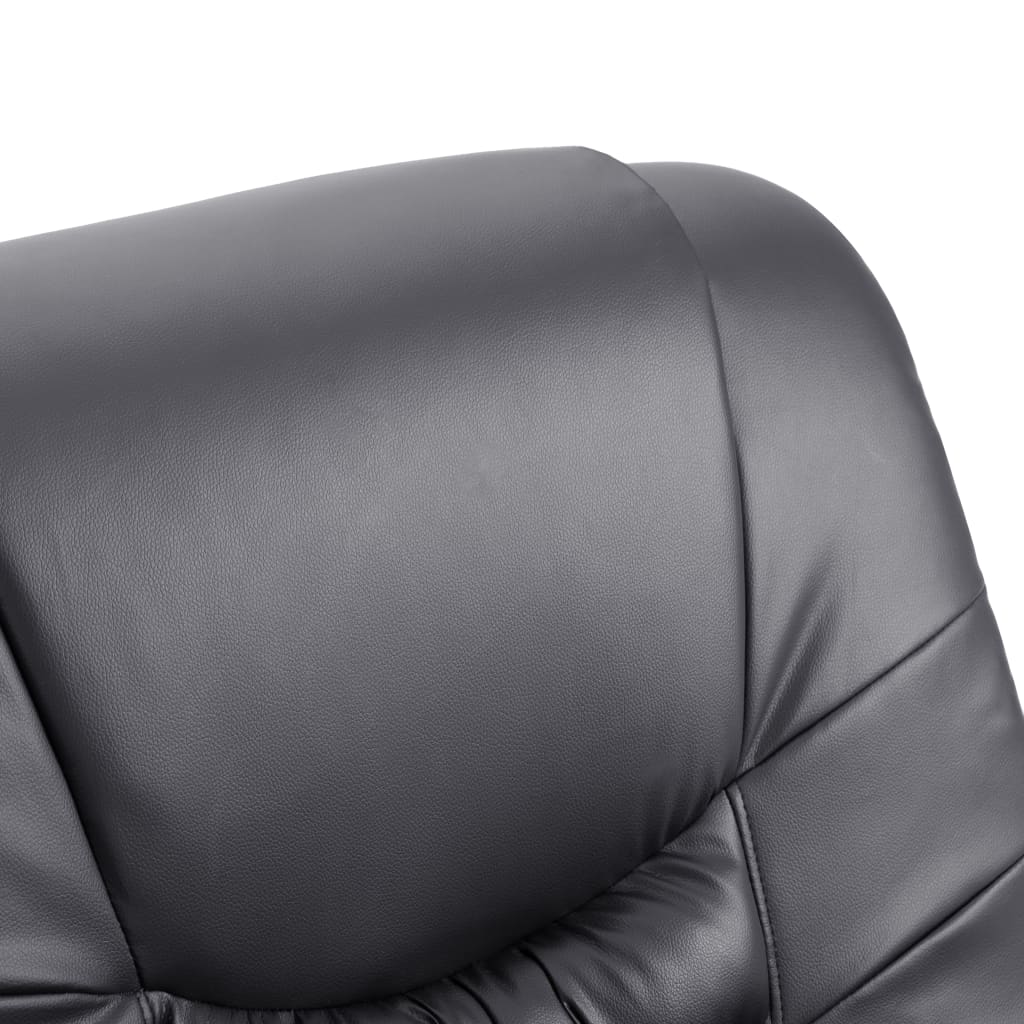 Relaxsessel Grau Kunstleder