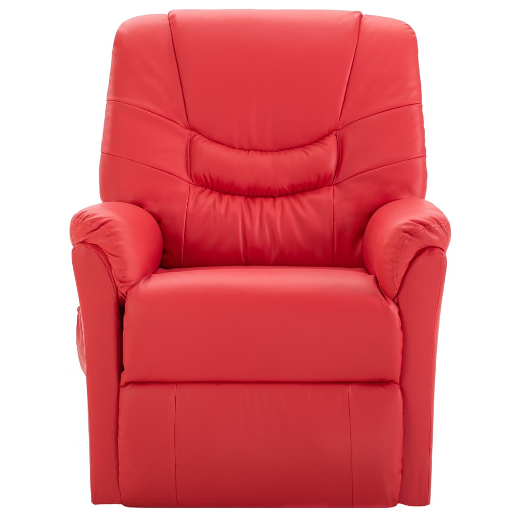 Massagesessel Rot Kunstleder