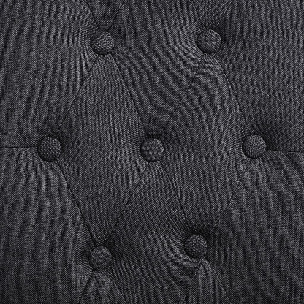 Dining chairs 2 pcs. Dark grey fabric