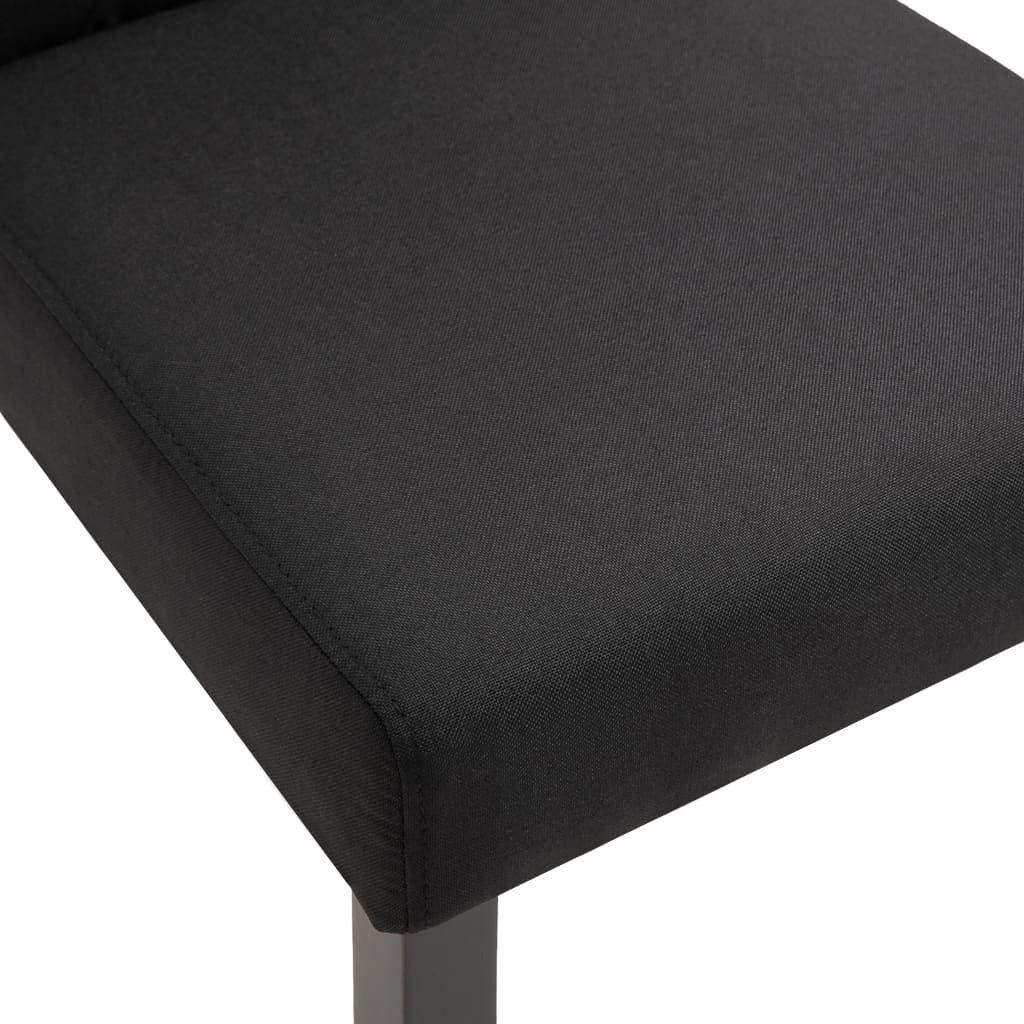 Esszimmerstühle 4 Stk. Schwarz Stoff
