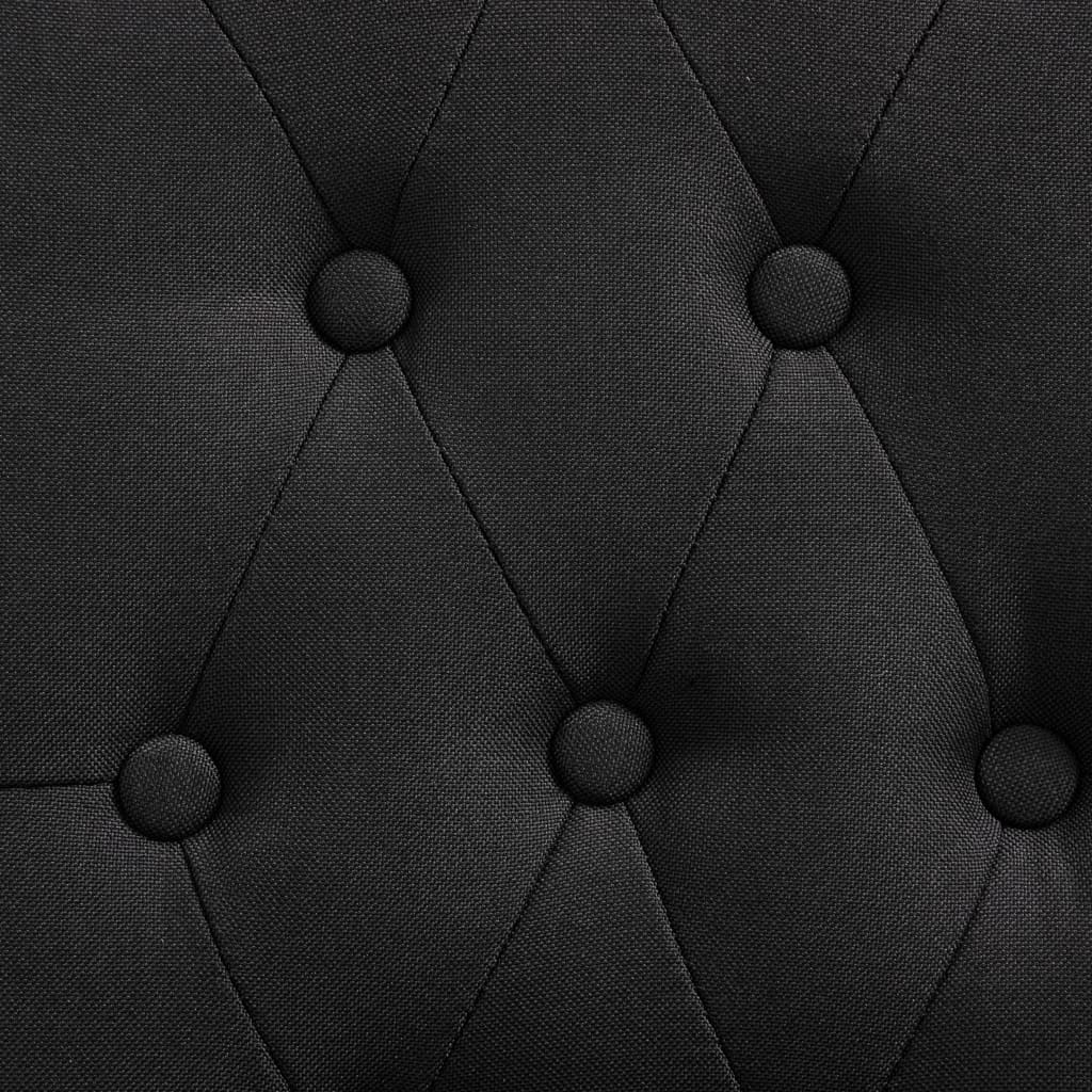 Esszimmerstühle 4 Stk. Schwarz Stoff