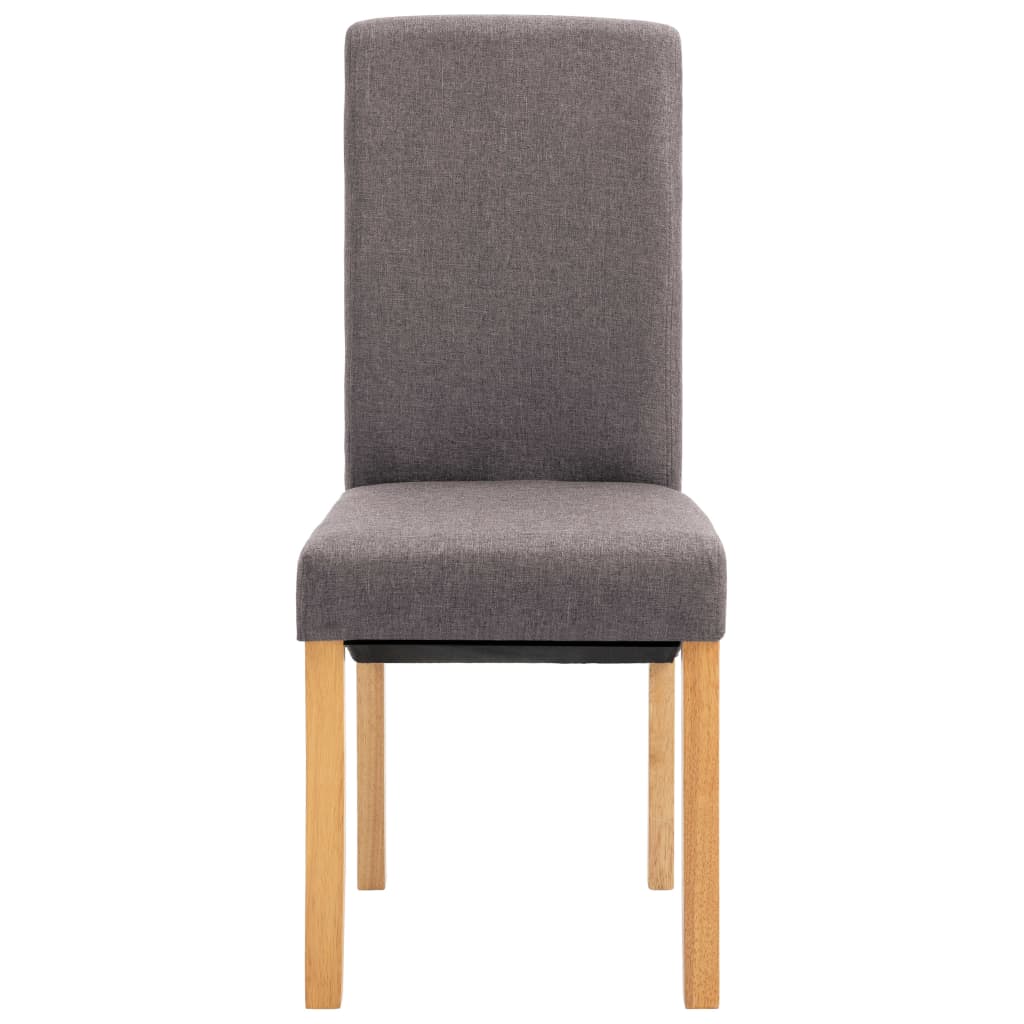 Esszimmerstühle 4 Stk. Taupe Stoff