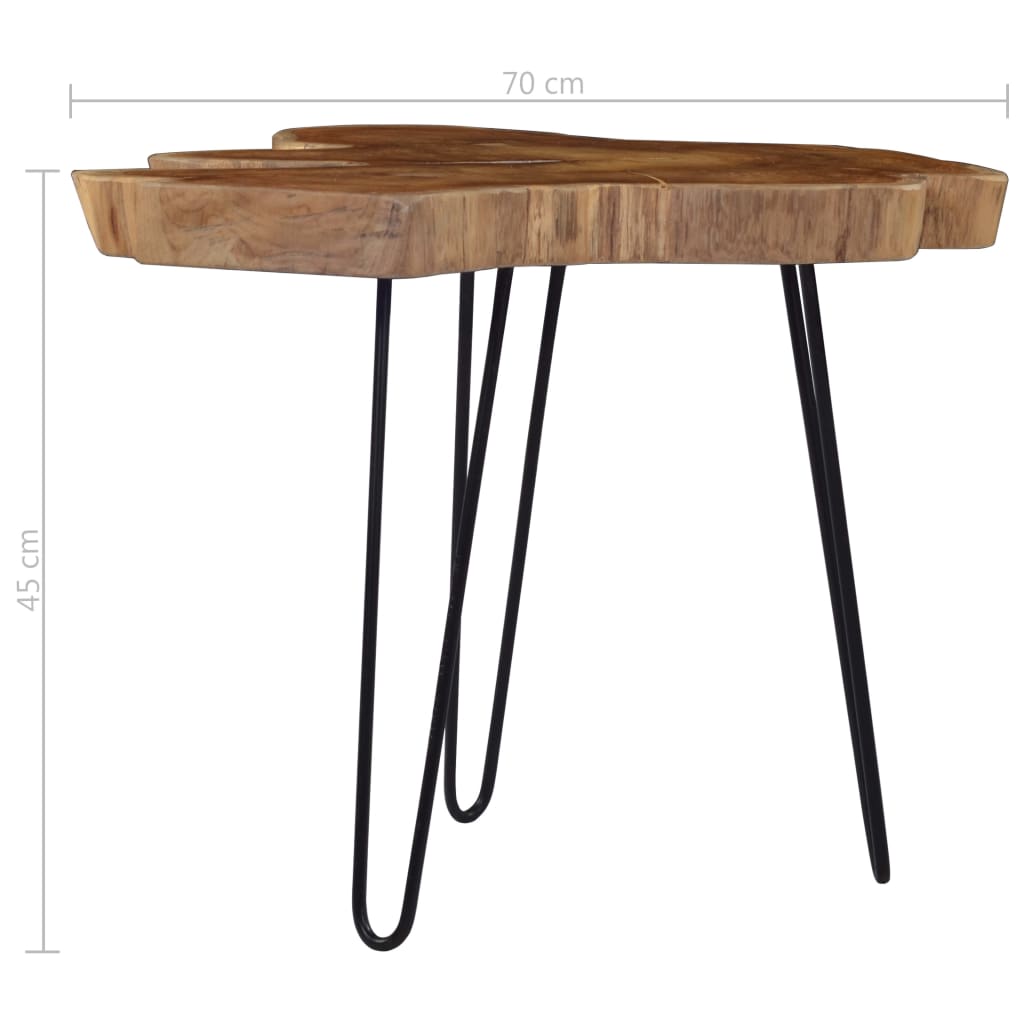 Coffee table (60-70)×45 cm teak