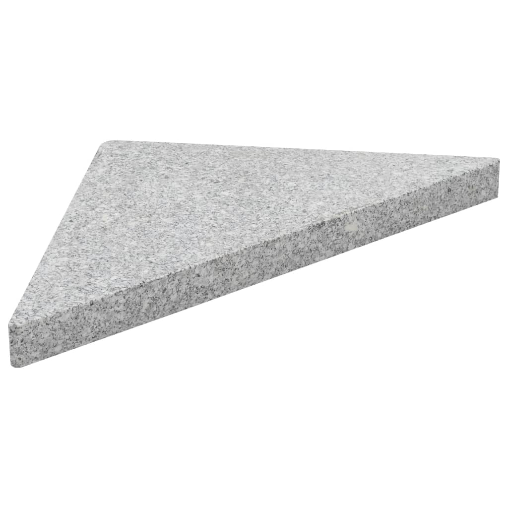 Sonnenschirm-Gewichtsplatten 4 Stk. Dreieckig Garu Granit 60 kg