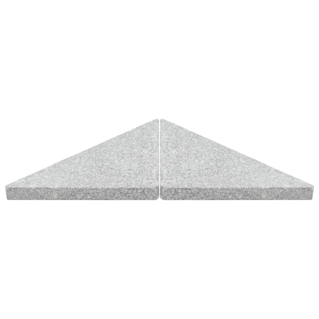 Sonnenschirm-Gewichtsplatten 4 Stk. Dreieckig Garu Granit 60 kg