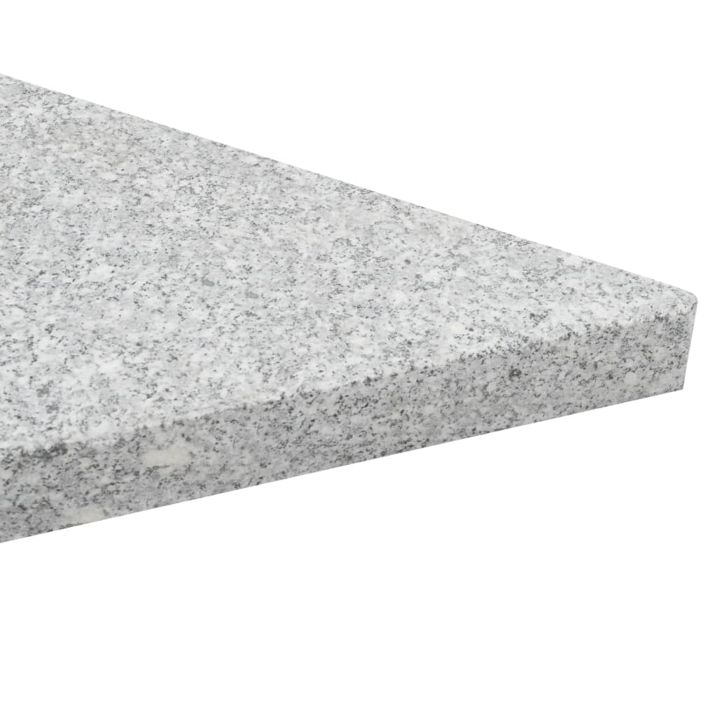 Sonnenschirm-Gewichtsplatten 4 Stk. Dreieckig Garu Granit 60 kg