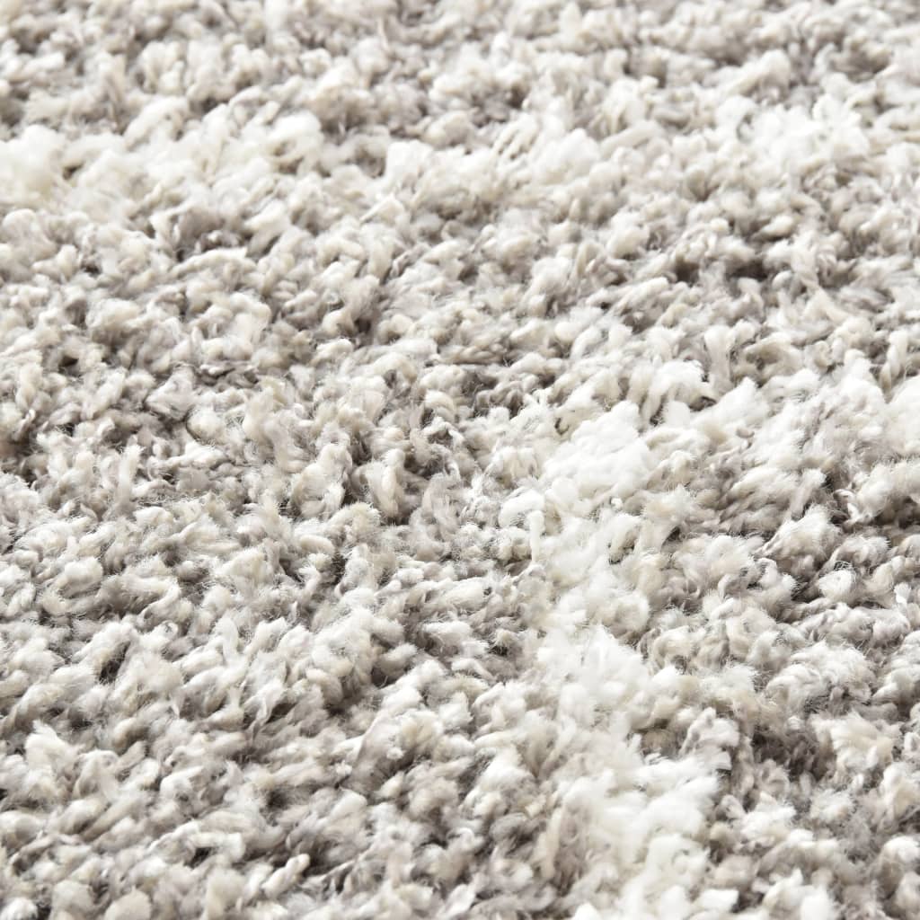 Berberteppich Hochflor PP Sandfarben und Beige 160 × 230 cm