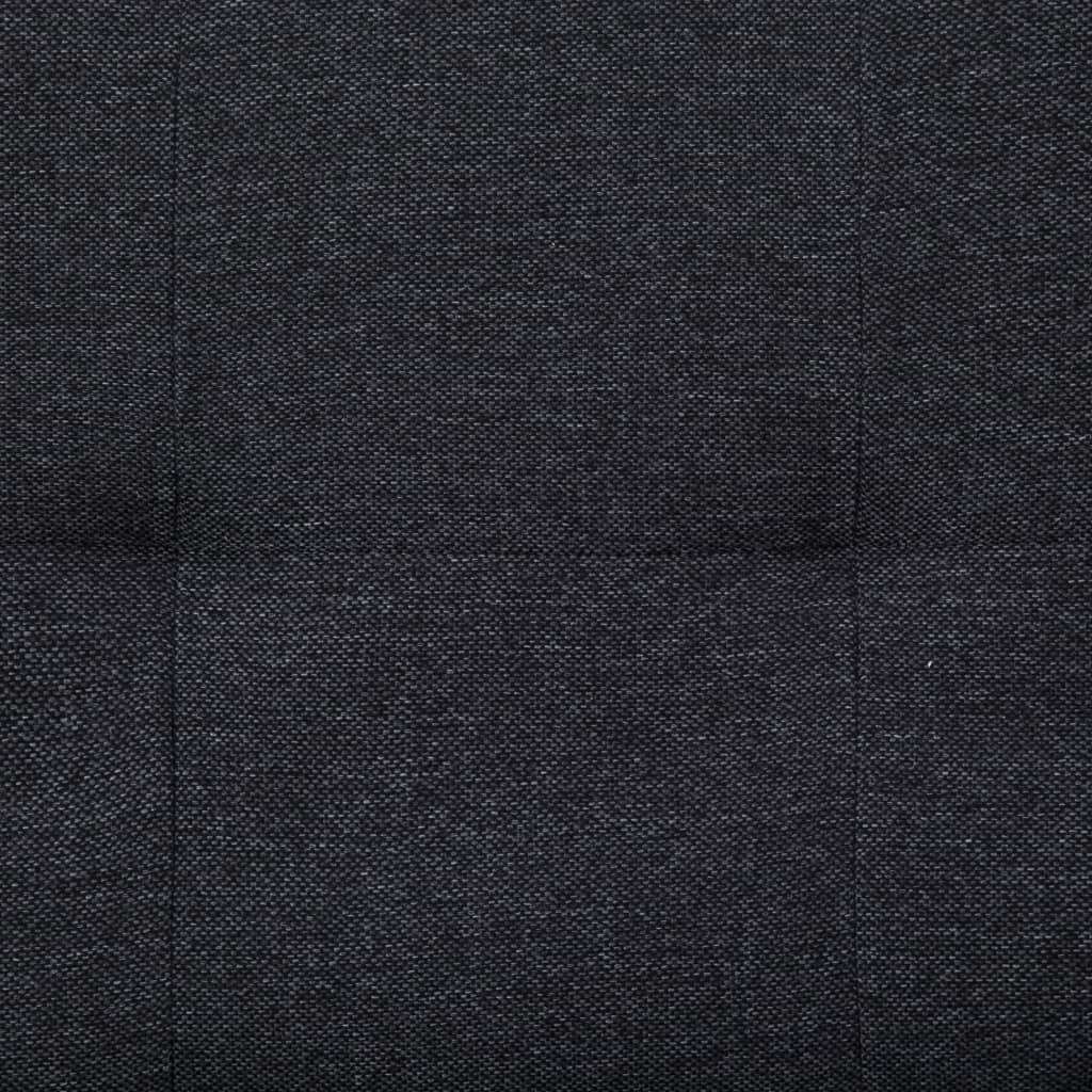 Schlafsofa mit zwei Kissen Dunkelgrau Polyester