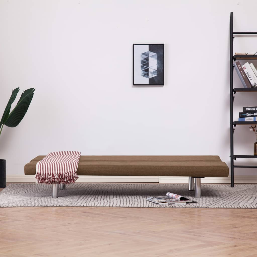 Schlafsofa Braun Polyester