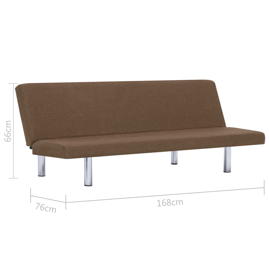 Schlafsofa Braun Polyester
