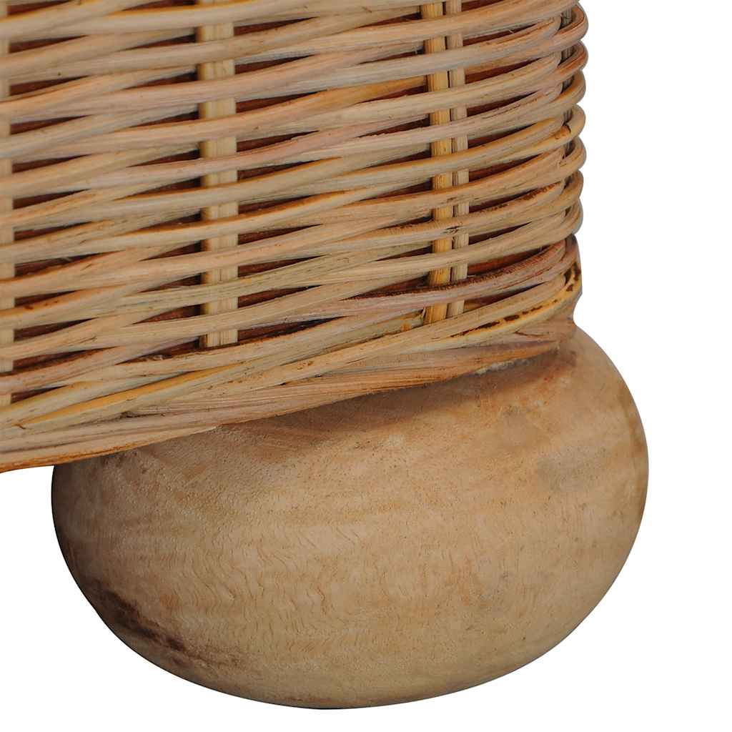 Fauteuil avec coussin en rotin naturel
