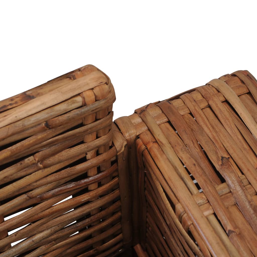 Fauteuil avec coussins en rotin naturel