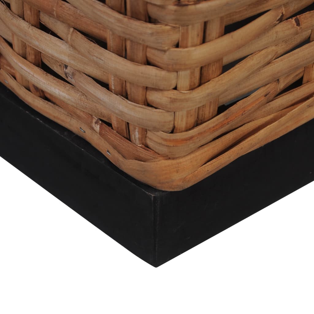 Fauteuil avec coussins en rotin naturel