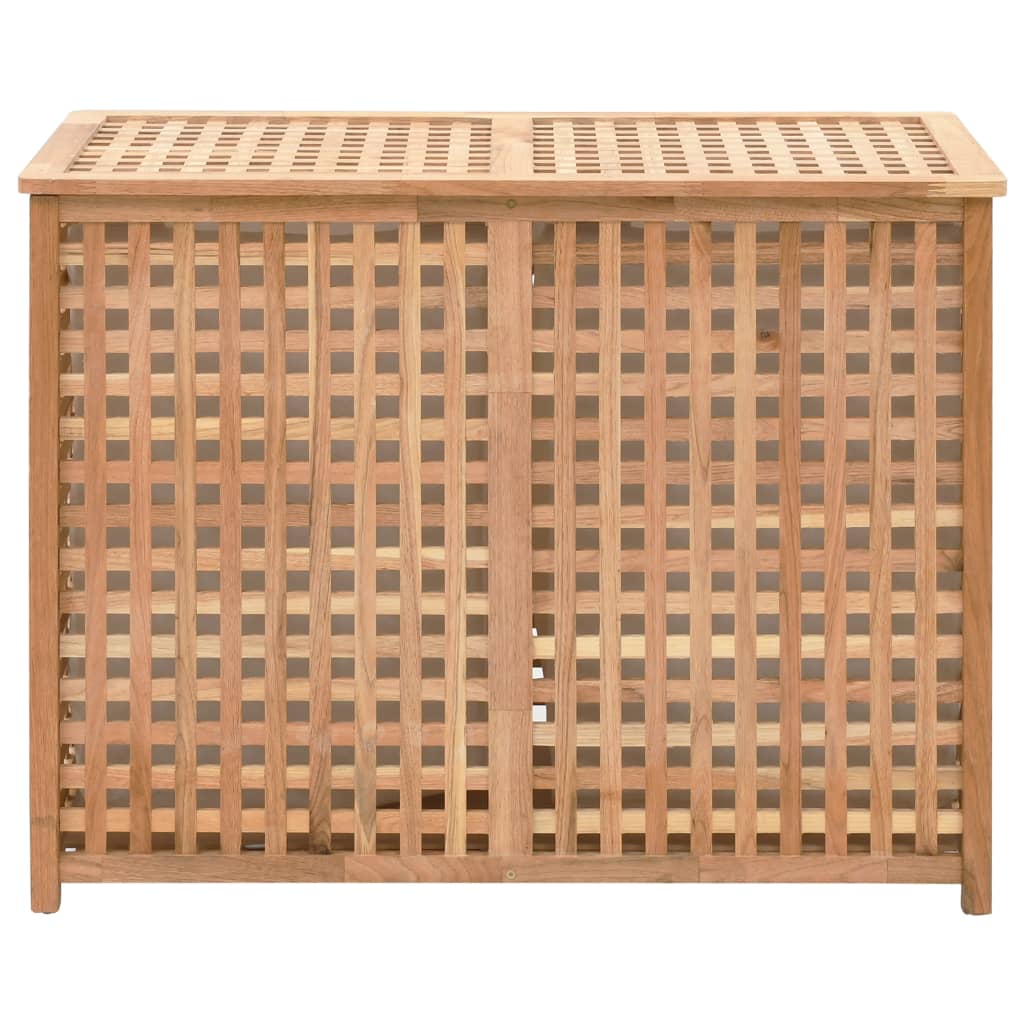Laundry basket 87.5x46x67 cm solid walnut wood