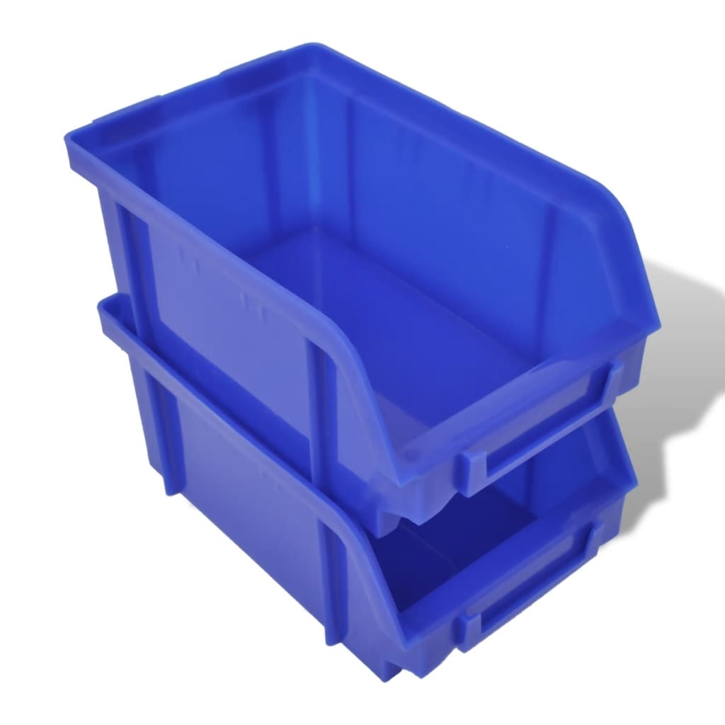 30-piece wall shelf storage shelf plug-in shelf blue red workshop