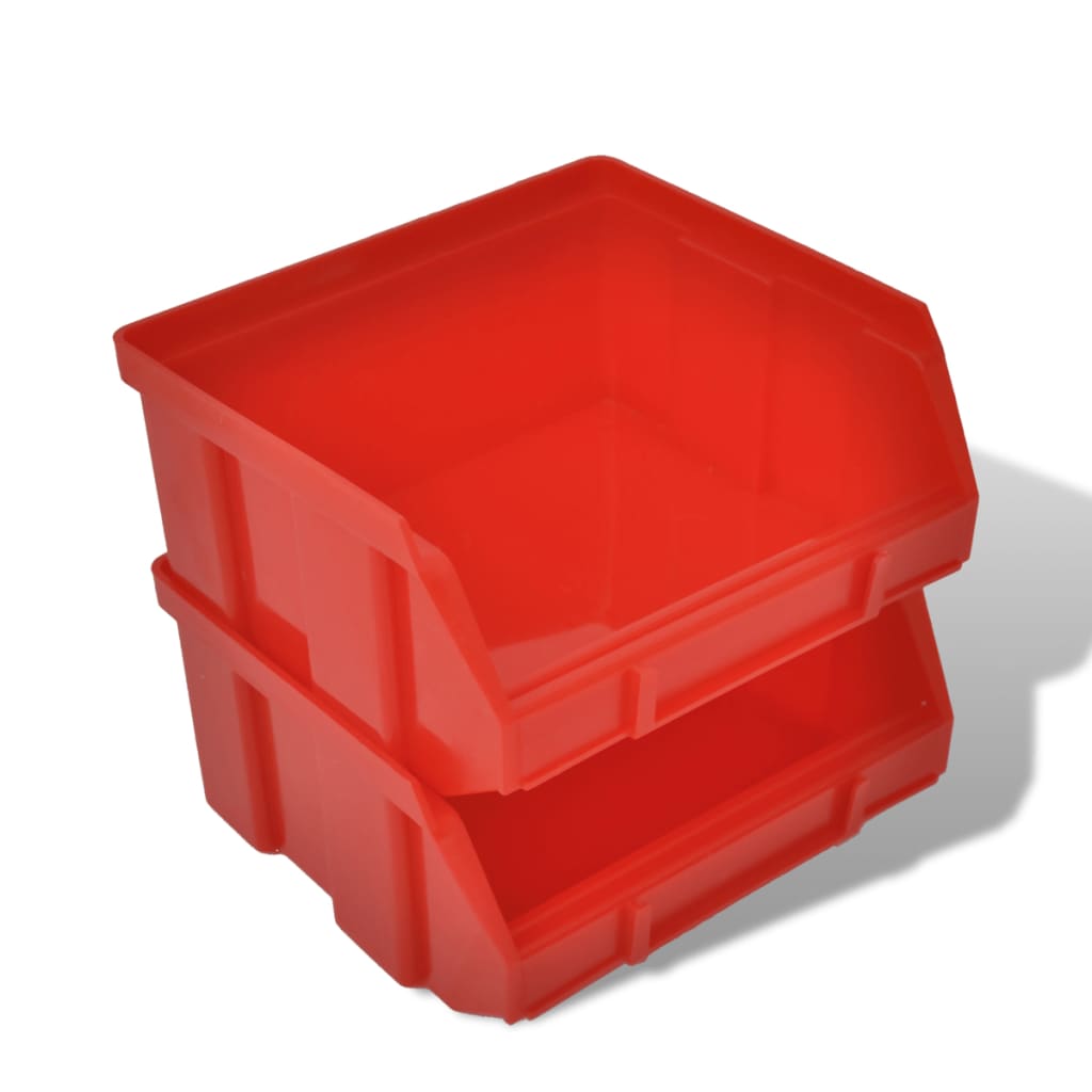 30-piece wall shelf storage shelf plug-in shelf blue red workshop