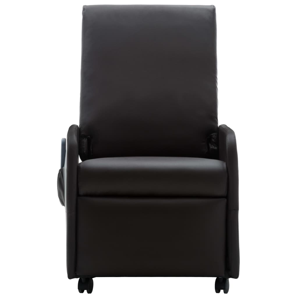 Massagesessel Braun Kunstleder