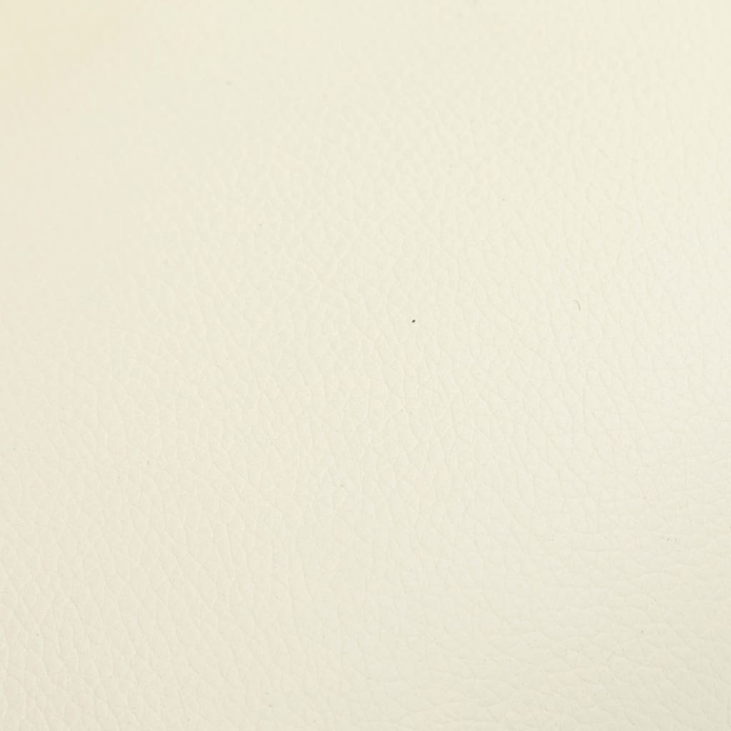 Massagesessel mit Fußhocker Creme Kunstleder